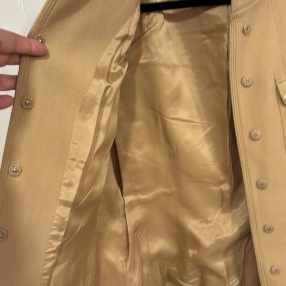 A.B.S by Allen Schwartz: 4 pockets, Fringe pockets & cuffs, lined jacket size 10 - Picture 7 of 10